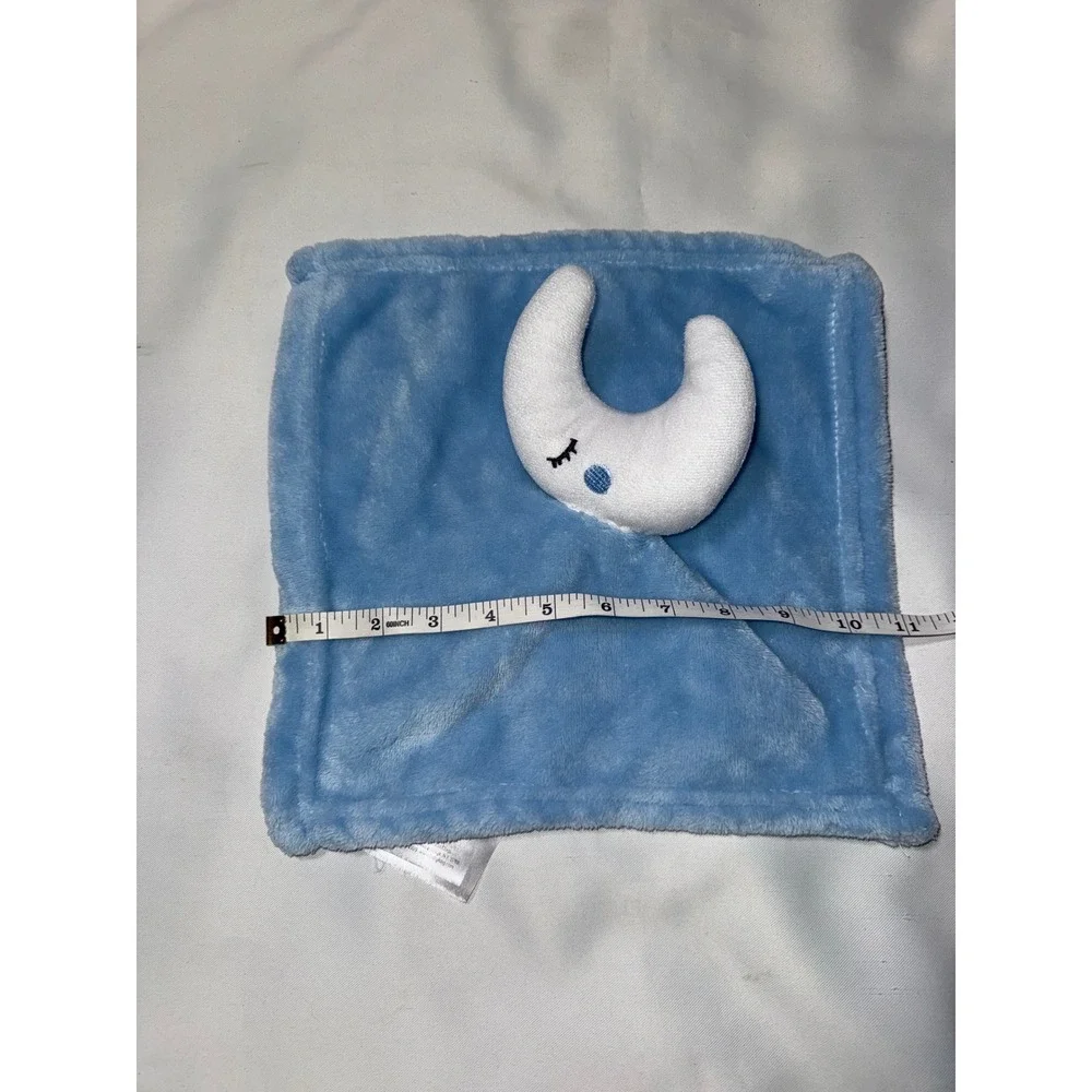 Le Bebe Favorite Blue Moon Baby‎ Security Blanket Plush Lovey Soother 11x11